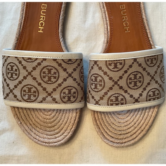 Tory Burch T Monogram Espadrille Slides - Picture 8 of 8